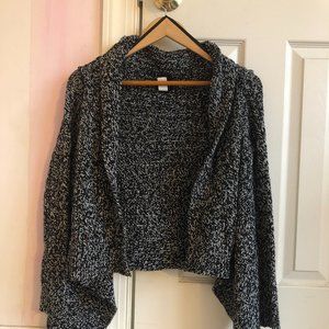 Girls Large Ralph Lauren Black and White Cardigan